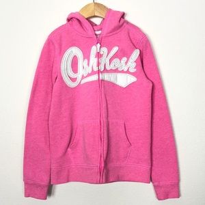 Oshkosh Girls Pink Hoodie Size 8